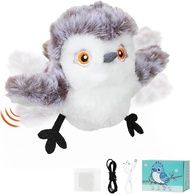 DAOUZL Electric Interactive Toy Flappy Bird Cat with Cat Grass Flying Bird Interactive Cat Toy Flapp