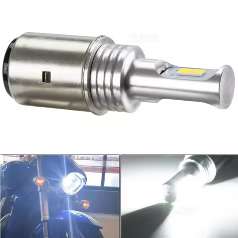 BA20D LED Motorcycle Headlight Bulb DC 12V S2 H6 LED Light Bulb Headlamp for Chinese Taotao Scooter 