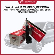 APM FRONT ABSORBER DEPAN (GAS)  For Waja , Waja Campro , Persona , Gen2 1 SET (2PCS)  APM HIGH QUALI