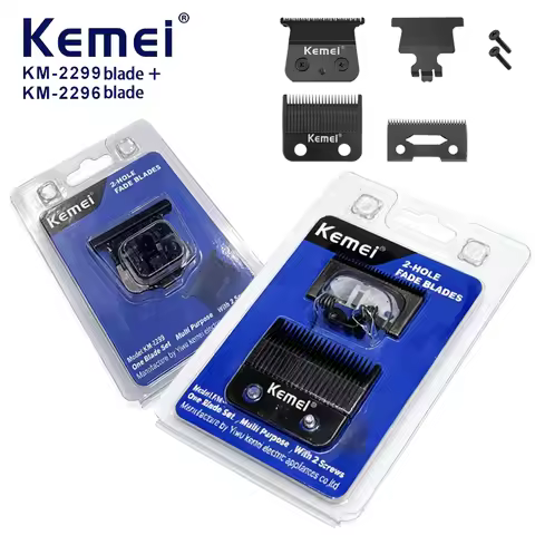 KEMEI KM-2296 KM-2299 Original Replacement DLC Blade Hair Clipper Blades Cutter Head Fit For Kemei H