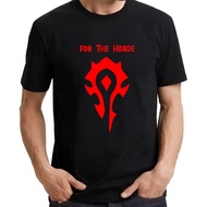 WORLD OF WARCRAFT WOW FOR THE HORDE (UP TO 7XL) Slogan Statement Fun Video Game Gaming Parody UNISEX