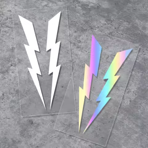 2PCS Lightning Motorcycle Stickers Car Decals DIY Moto Helmet Head Windshield Side Body for DUCATI K