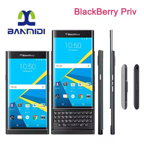 BlackBerry Priv Unlocked Original Mobile Cell Phone 5.4' AMOLED Cellphone 3GB RAM 32GB ROM 18MP Came