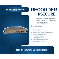 CCTV 4K NETWORK VIDEO RECORDER - KSECURE