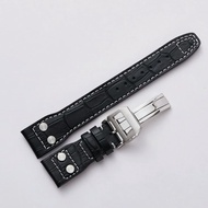 22Mm Iwc Mark 17 Leather Strap Tali Jam Tangan Kulit Asli Iwc