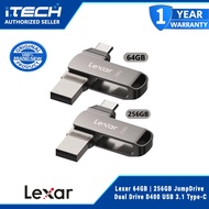 Lexar 64GB | 256GB JumpDrive Dual Drive D400 USB 3.1 Type-C