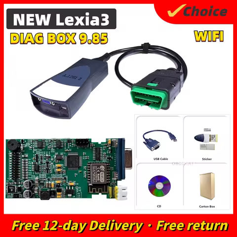 Lexia3 PP2000 Add Wifi Version Diagbox V9.85 921815C Diagnostic Tool Lexia 3 OBD2 Auto Scanner Tool