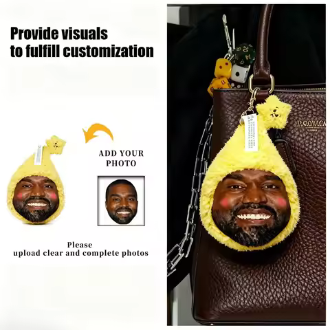 Newest Custom Key Chain Kanye Peripheral Products Kanye'S Same Layeye Pendant Trending Toys Lakanye 