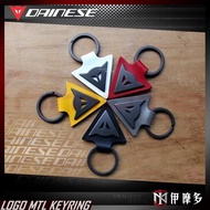 Imodo ※ Italy DAiNESE ‧ Key Ring LOGO MTL KEYRING LEATHER Metal Charm Pendant Turtle Back