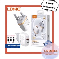 🇲🇾*Ready Stock* LDNIO A2316C-UC A2316C-UL A2316C-CL 20W PD Travel Charger Fast Charging QC3.0+PD USB