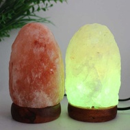 Salt Lamp Himalayan Crystal Salt Lamp Colorful Color-changing USB Natural Salt Lamp Salt Stone Lamp 