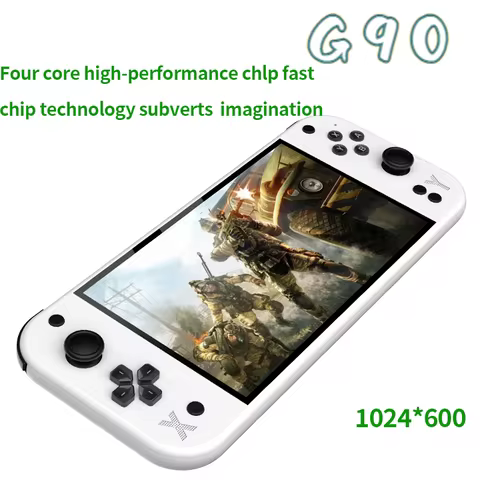 G90 7-inch 64GB 4000mAh HD Portable Arcade Game Console for PSP/PS1 Retro TV Game Controllers