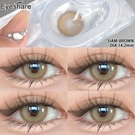 Eyeshare lens คอนแทคเลนส์ สีน้ำตาล ธรรมชาติ คอนแทคเลนส์รายวัน Siam brown คอนแทคเลน จัดส่งที่รวดเร็วจ