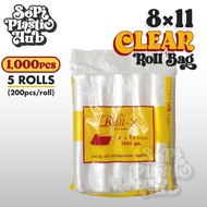 [1000pcs] 8x11 Roll-X Rollbag, Plastic Labo HD