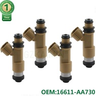 SET 4 Fuel Injector injection nozzle 16611-AA680 16611-AA730 16611AA680 16611AA68B For Subaru Forest