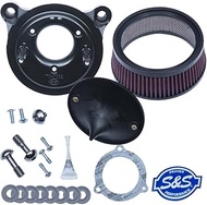 S&S 170-0301B Stealth Air Cleaner Kit, No Cover, Twin Cam (Electronic Throttle)