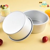 JIGK Cake Tin, 4/5/6/7/8/9/10 Inch Aluminum Alloy Cake Bake Pan,  Round Non-Stick Heat-Resistant Cak