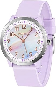 PROKING Kids Analog Watch for Girls Boys Children Teens,5-18 Years Old,Learning Time and Easy to Rea