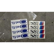 sticker rim cutting ssr & rays