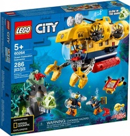 LEGO 60264 City Series Ocean Exploration Submarine 286pcs 5+ lego Đồ chơi gạch Hoàn toàn mới và ch