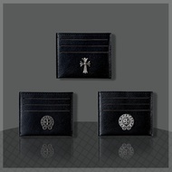 Chrome Hearts Soft Leather Card Bag Loose Change Storage Coin Purse Portability Mini Wallet
