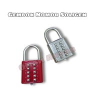 PREMIUM SOLIGEN 10-Digit Number Padlock, Combination Pin, 40mm Suitcase Padlock