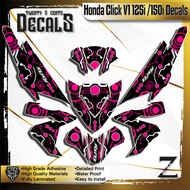 honda click v1 125i /150i full decals sticker circuit