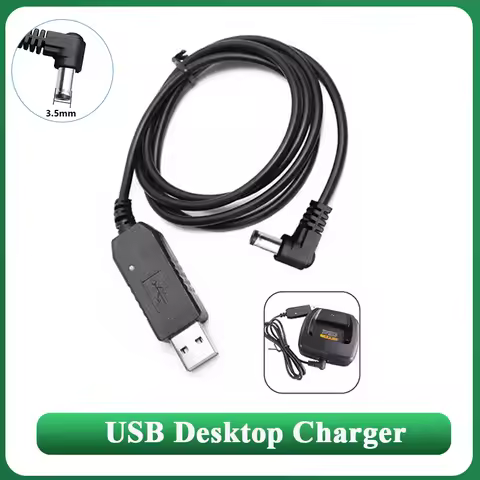 Baofeng Charger Cable DM 1701 Desktop USB Charger Cable For UV 5R UV 82 UV 10R DR-1801 Walkie Talkie
