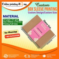 Packaging box sleeve printing | Custom size printing | Gift Box Sleeve Printing Malaysia | Box Wrap