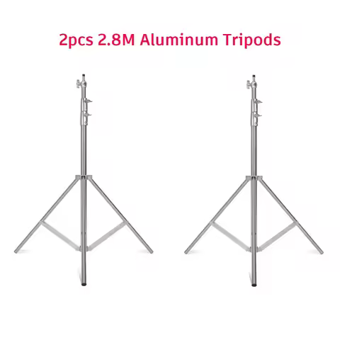 SH 2.9m Light Stand With Stainless Steel Kit Cross Arm With Weight Bag Photo Studio Accessories Exte