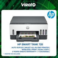 HP SMART TANK 720 ALL IN ONE PRINTER [ PRINT, SCAN, COPY, DUPLEX ]