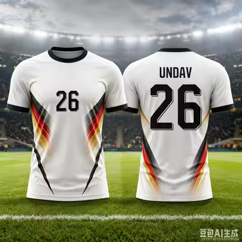 2026 Germany Soccer Jersey Black Red Gold Stripe T-Shirt No.2 7 8 9 10 14 26 Men's Breathable Quick 