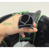 RUBBER E 25mm FRIDGE DOOR LIST COOLING LINE CHILLER COLD STORAGE 25 mm 2.5 cm