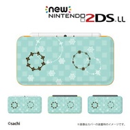 名入れできます★【new Nintendo 2DS LL/new Nintendo 3DS LL/ Nintendo 3DS LL 】 カバー ケース ハード new3dsll new2dsll 3dsll 2dsll / かわいいGIRLS 22 レース1 パステル水色 女の子向け メール便送料無料 任天堂 スリー ディーエス ニュー