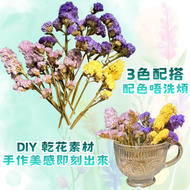 紫色天然乾花DIY材料包/手工製作乾花材料包/生日禮物盒裝飾/情人節母親節花束製作/乾花擺設(1盒)
