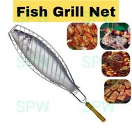 BBQ Mesh Net Grill Fish Fish Grill Net/ BBQ Clipper/ Grill Fish Rack/ Grilled Fish Grill/