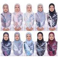 SAIZ M L || AISYAH EXCLUSIVE TUDUNG SARUNG BATU ala ariani murah || mosscrepe awning scuba