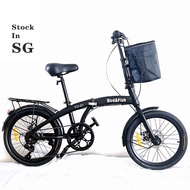 Bird&amp;Fish Shimano gear bicycle 20 inch 7 speed Foldable Adult Outdoor city road folding bike