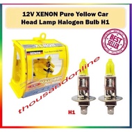 XEXON 12V Pure Yellow Car Head Lamp Halogen Bulb H1/H4/H3/H7/9005/9006/H11