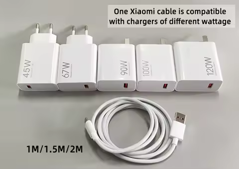 Original 120w XIAOMI Cable 6A Turbo Charger Cord Cables Xiaomi 17 Ultra 15t 14 Pro 13 12 Poco F8 F7 
