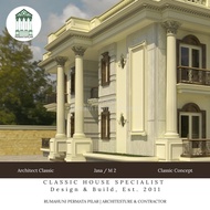 Jasa 3D Modelling Desain Rumah Klasik, Visual Artistik &amp; Rendering