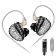 KZ 2DD ZA12 + 4BA หูฟัง HiFi หูฟังแบบอินเอียร์ไดรฟ์เวอร์ไดนามิก Super-Linear,4โหมด EQ (อุปกรณ์เสริม 