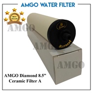 Diamond 8.5" Ceramic Water Filter Short Mount  (Made In England )Water Filter,Ceramic Candle Filter 