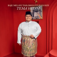 Ready Stock Tema Hitam - PLUS SIZE Baju Melayu Tailored Fit Bulan Bintang HQ 2025 (NEW)