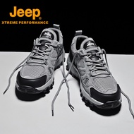 Jeep Jeep Hiking Shoes Men's Anti-slip Wear-resistant Outdoor Sports Shoes Breathable Professional H