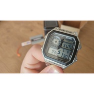 MEN WRIST WATCH JAM TANGAN LELAKI SQUARE ORIGINAL SKMEI 1335 STAINLESS STEEL SQUARE DIGITAL WATCH