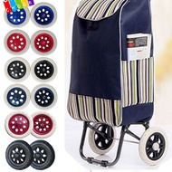 CHAAKIG 2Pcs Tire Wheel, Flexible Replacement Shoppin Cart Wheels, Fashion Anti Slip 6.3Inch EVA Wheelchair Caster Luggage Accessories
