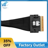 PCIE4.0x8 SFF8654 to SFF8654 Male to Male Data Cable Slimsas 8X SFF8654 X8 GEN4 Cable for GPU Graphi