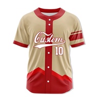 Custom Spirit Baseball Jersey Team Print Personal Name Number Uniform Hip Hop Sportswear Baseball T-