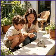 Honey Bee Hive Multi-Cavity Beehive Shelter 3D-printed Bee Hive for Yards Porches Gardens Lawn Court